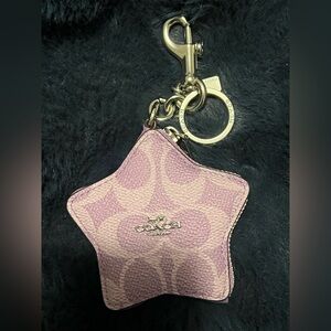 Coach Pink Star-Shaped Key Holder